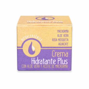 CREMA HIDRATANTE PLUS CON ALOE Y ACEITE DE NUEZ MACADAMIA 50 ml.